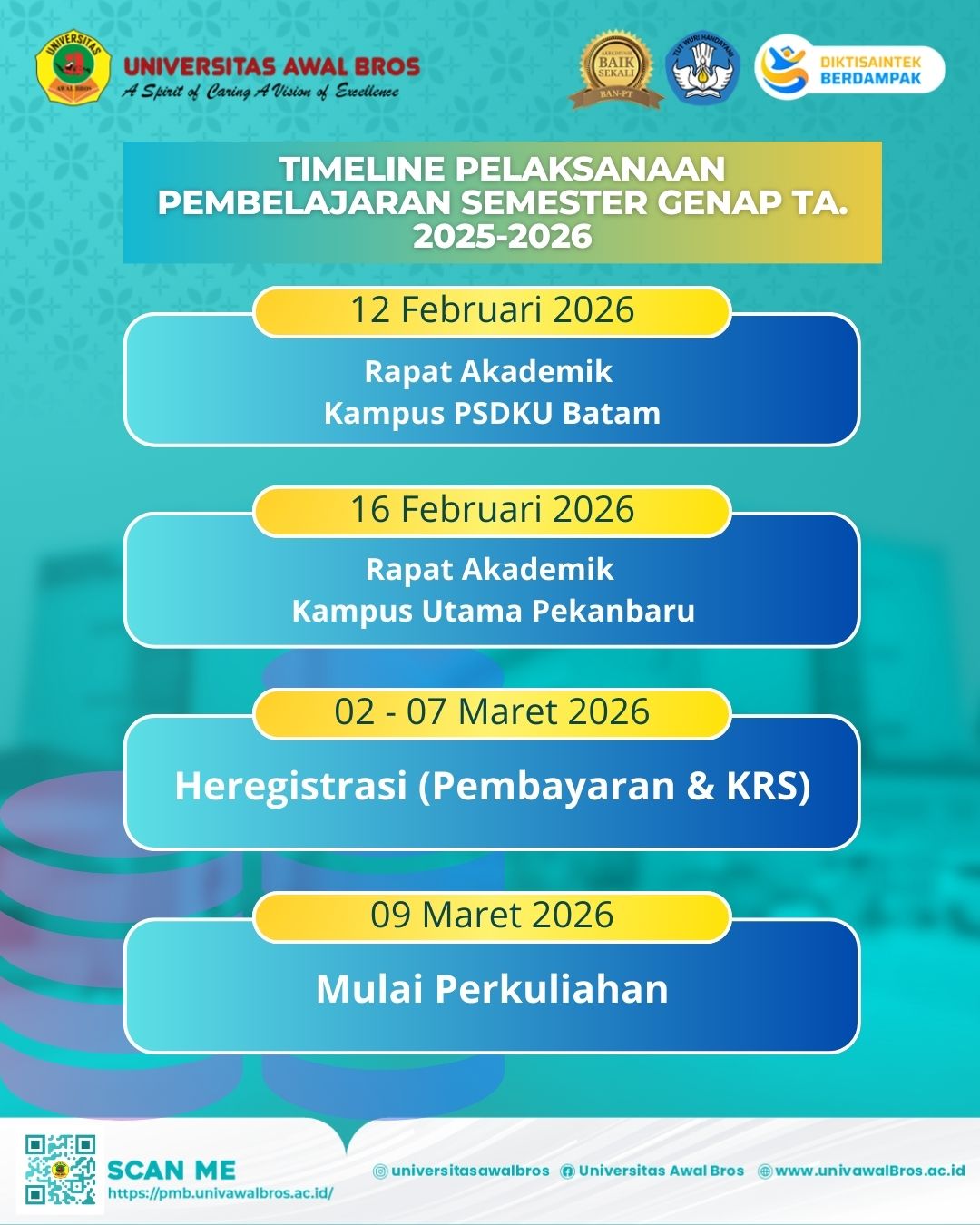 PELAKSANAAN PEMBELAJARAN SEMESTER GENAP TA.2025-2026