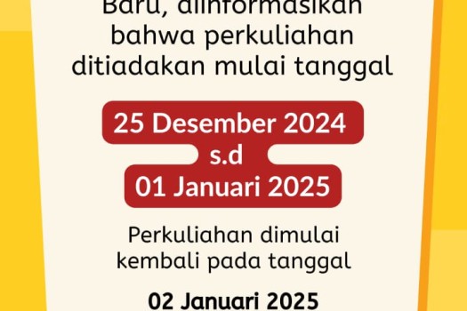 Libur Natal dan Tahun Baru 2025