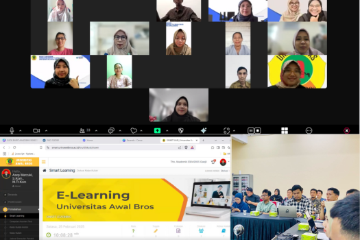 Sosialisasi penggunaan Smart Learning sebagai penunjang pembelajaran Universitas Awal Bros